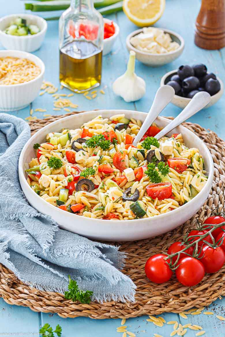 Einfaches Kritharaki-Salat-Rezept