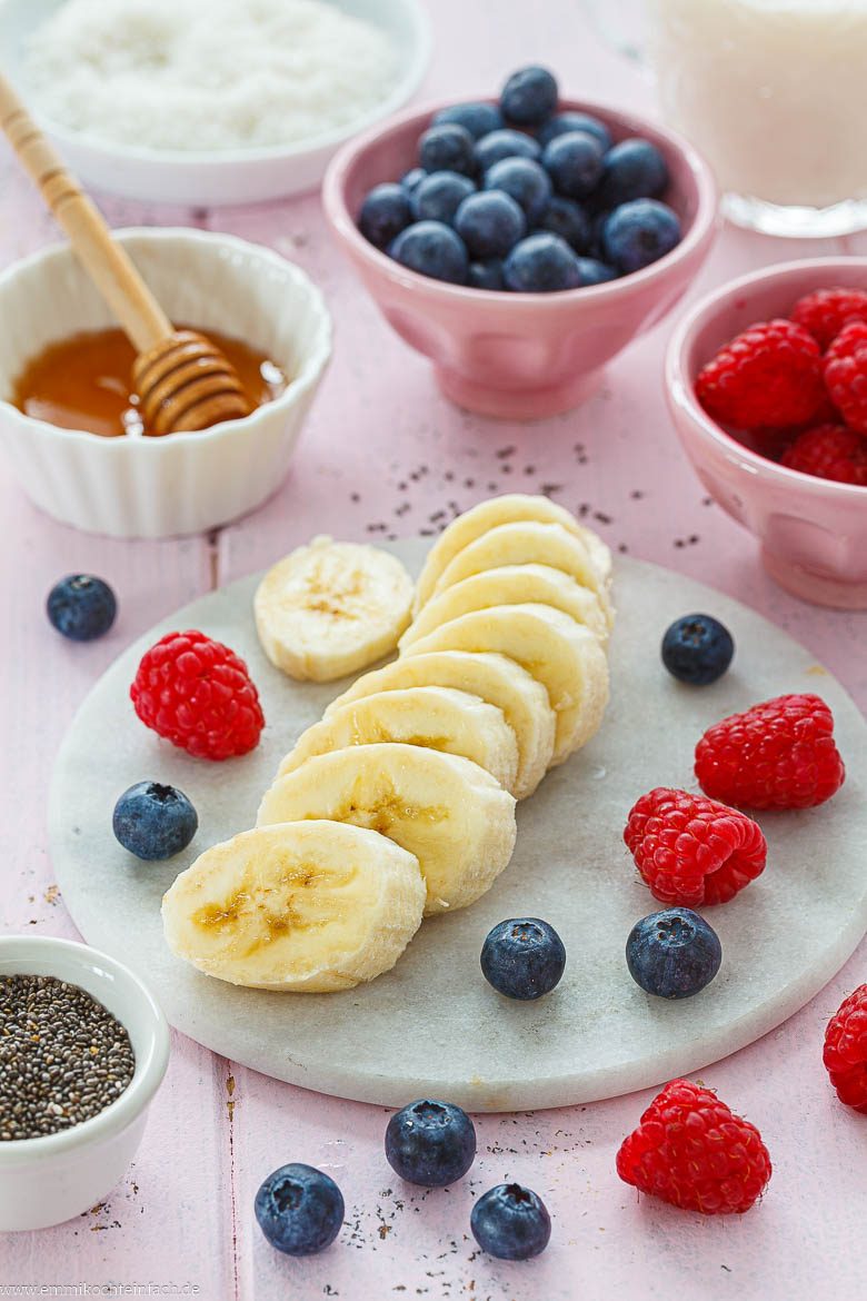 Zutaten für die Smoothie Bowl
