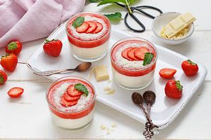 Fertig ist das Spaghettieis-Dessert!