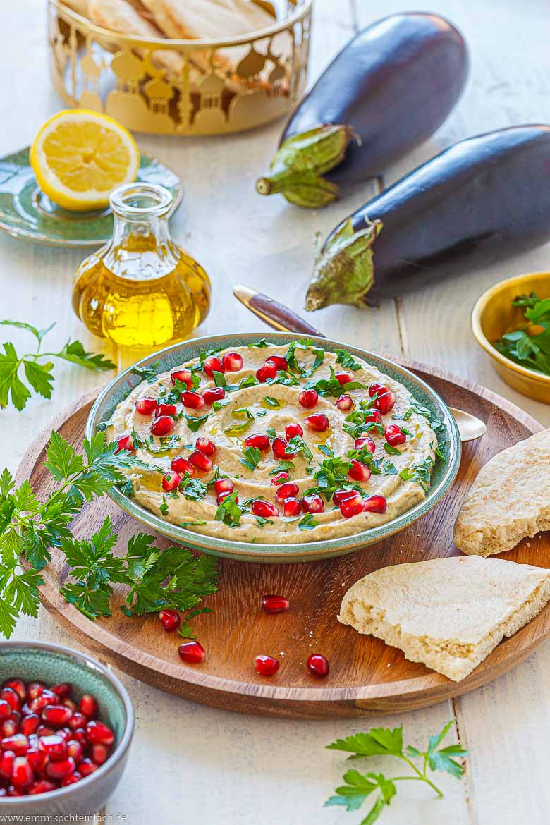 Einfacher Auberginen-Dip für die Mezze-Platte