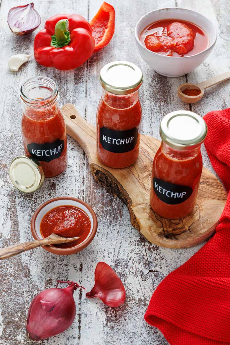 Hausgemachter Tomatenketchup ohne Zusatzstoffe