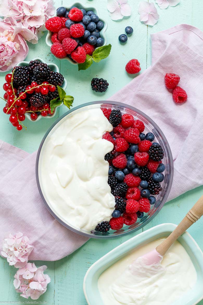 Himbeer-Quark-Dessert
