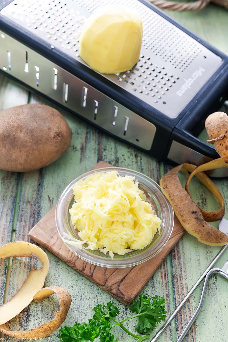 Zutaten zum Kartoffelpuffer selber machen