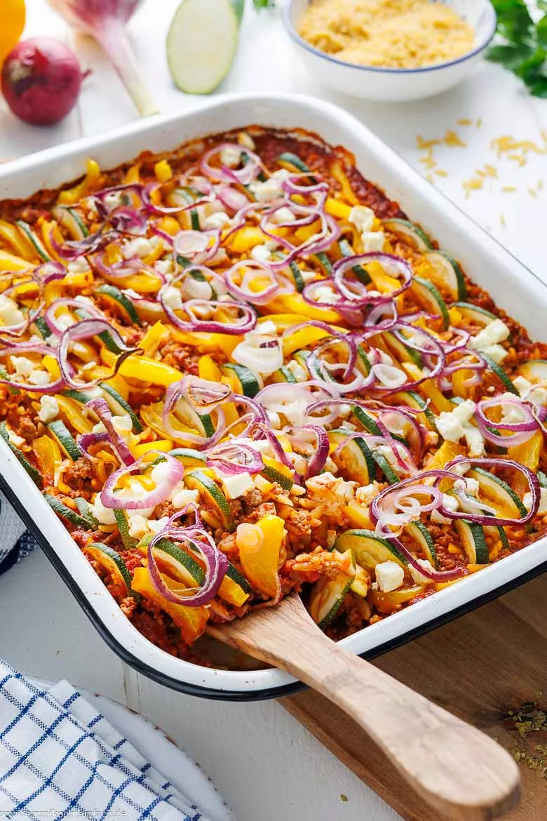 Griechischer Auflauf mit Kritharaki