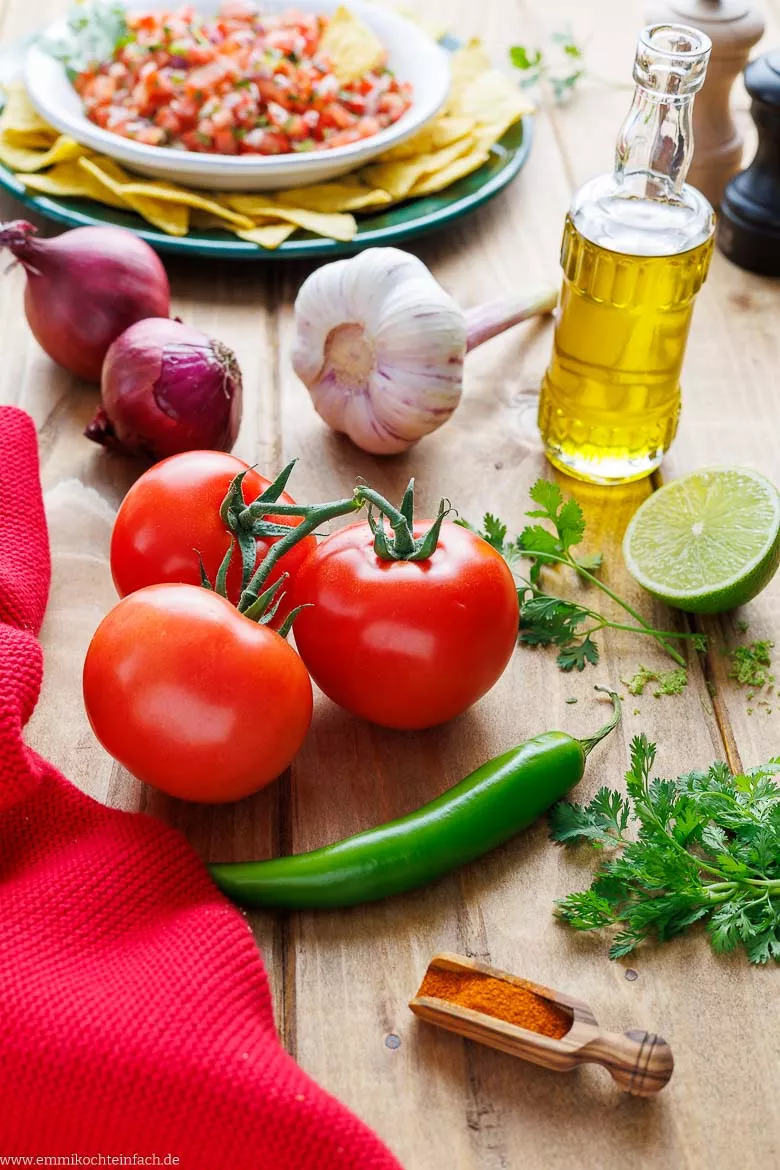 Zutaten für Pico de Gallo