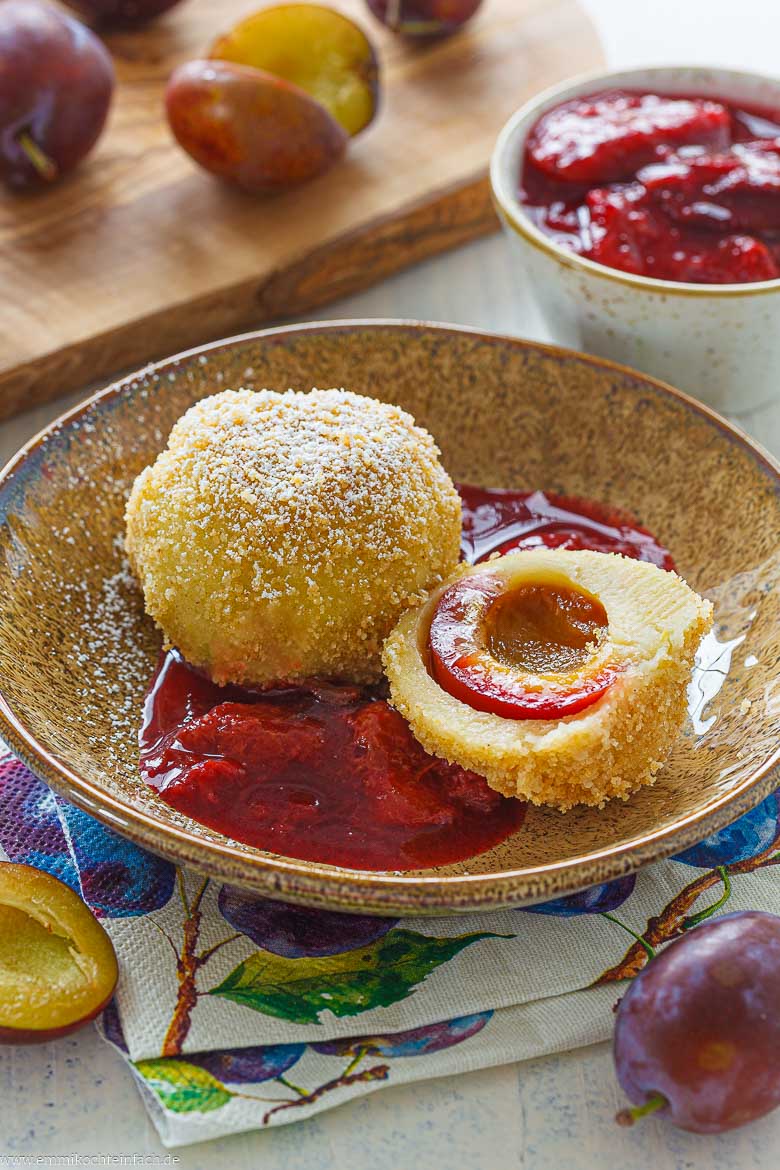 Zwetschgenknödel mit Zwetschgenröster