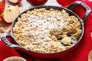 Fertig ist dein leckerer Apple Crumble!