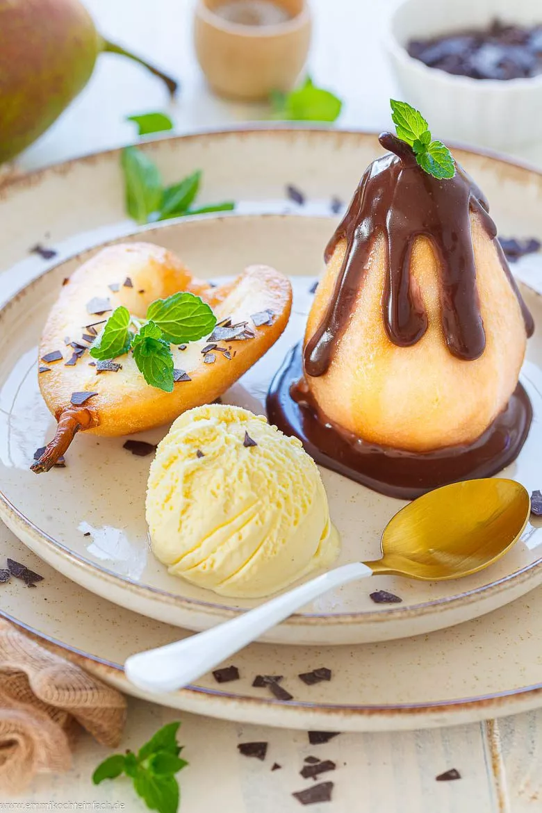 Einfacher Klassiker: Birne Helene