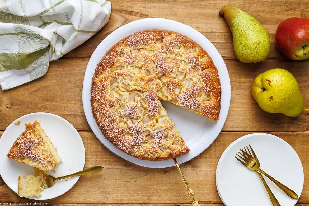 Rezept für Birnenkuchen