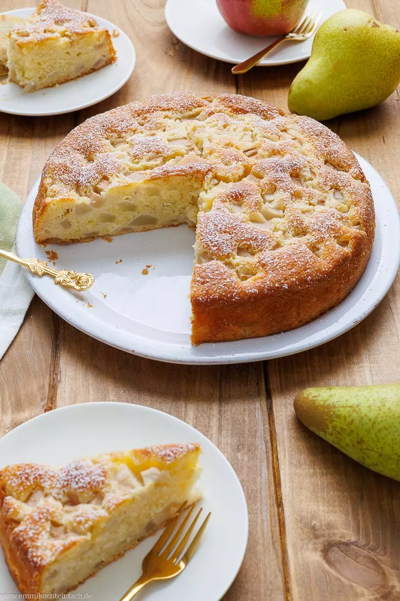 Zutaten für Birnenkuchen