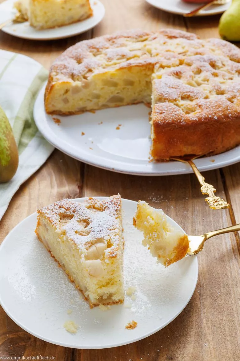 Einfacher Birnenkuchen für die ganze Familie
