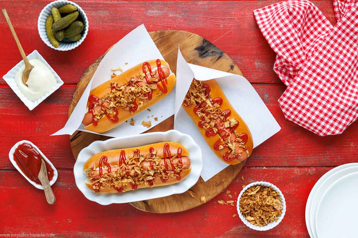 Rezept für Hotdogs