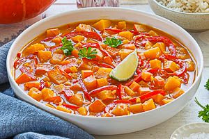 Fertig ist dein einfaches Kürbis-Curry