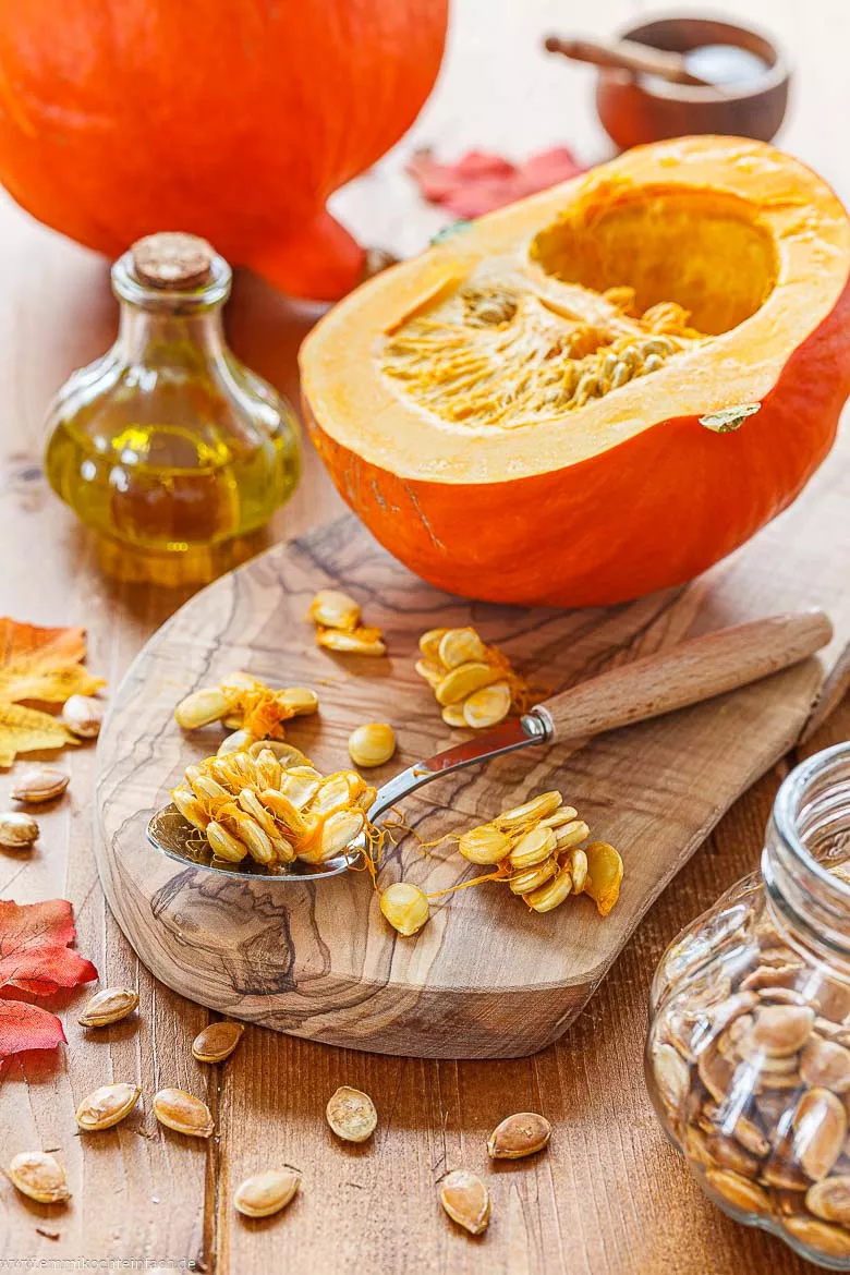 Zutaten für das Kürbiskerne Rösten