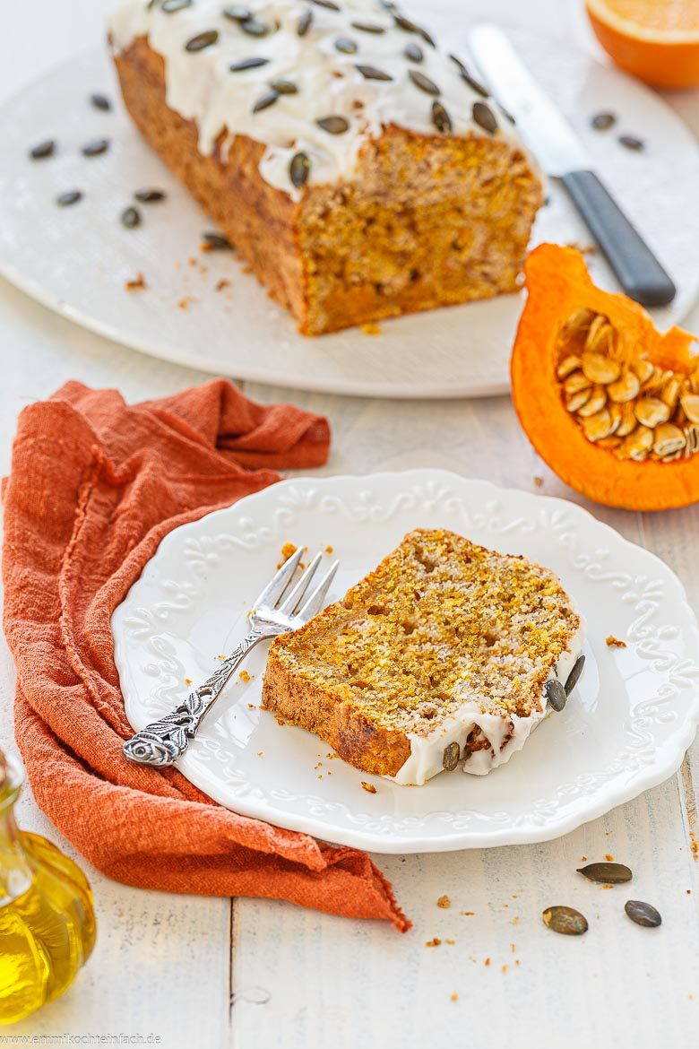 Einfacher und schneller K&uuml;rbiskuchen