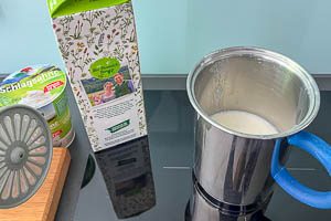 Milch erwärmen und aufschäumen