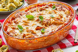 Fertig sind deine Tortellini al Forno!