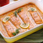 Rezept für Lachs-Sahne-Gratin
