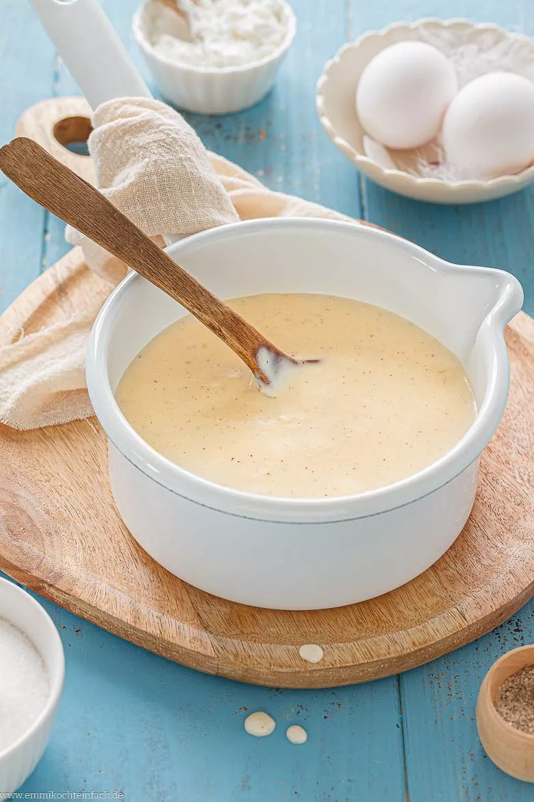 Rezept für eine süße Soße mit warmen Vanillearomen