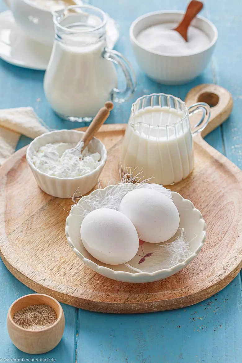 Zutaten für die Vanillesoße