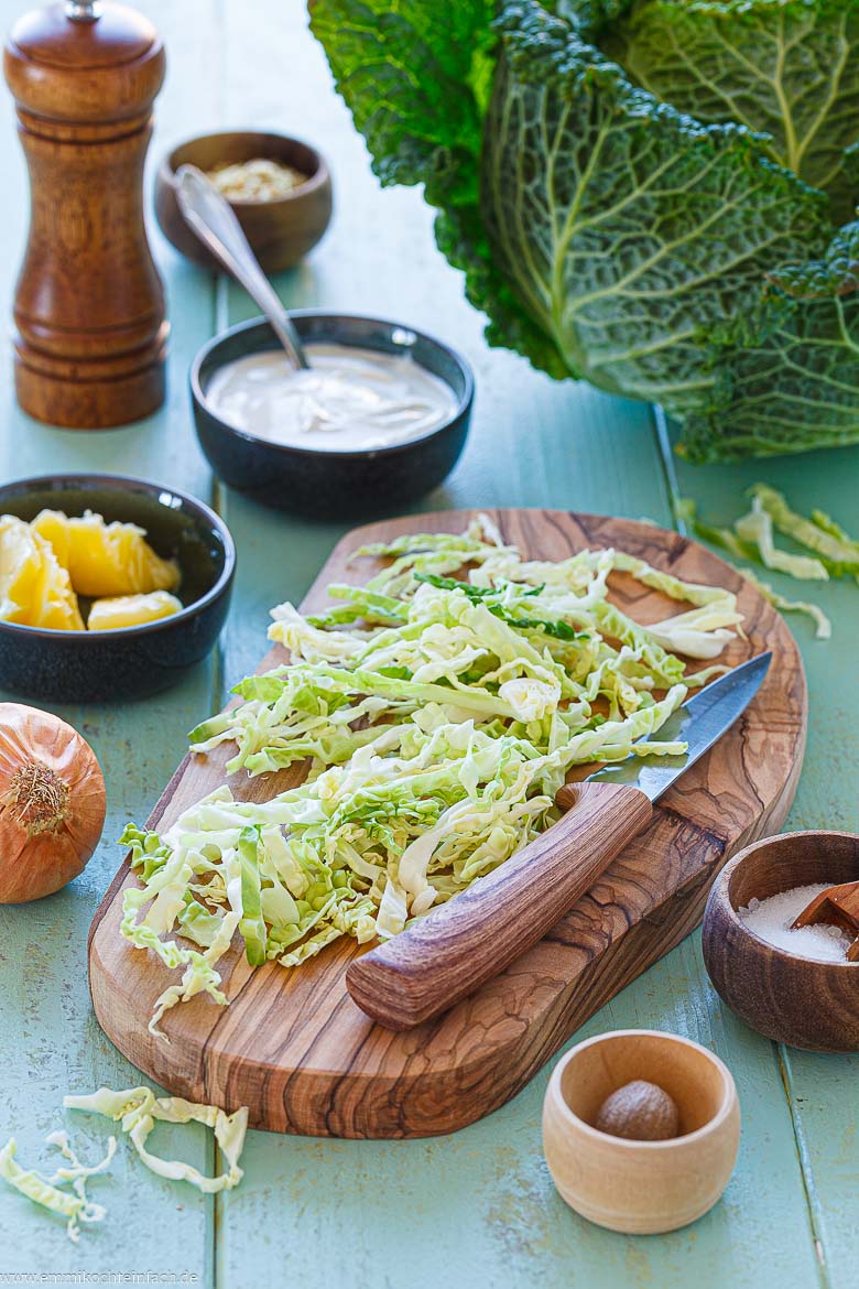 Zutaten f&uuml;r Wirsinggem&uuml;se