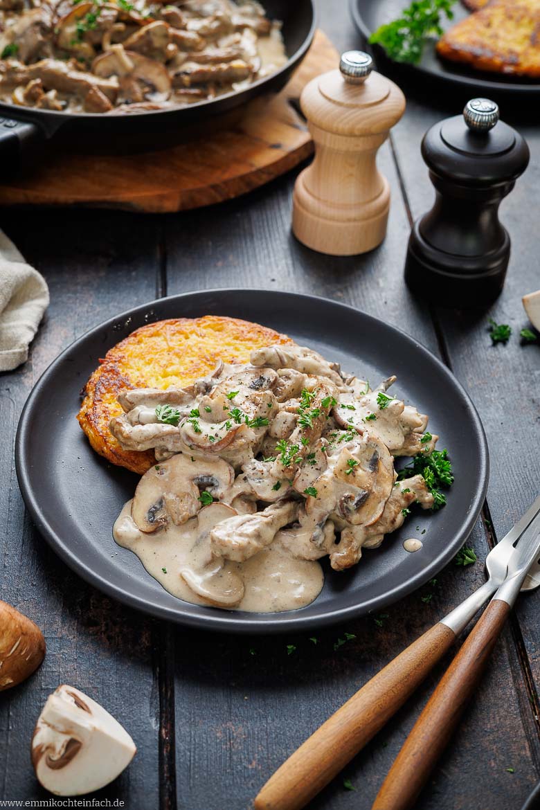Zürcher Geschnetzeltes mit Rösti
