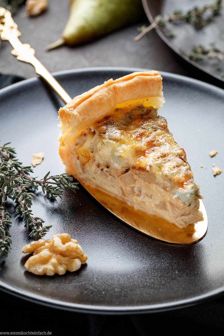 Quiche mit aromatischem Käse
