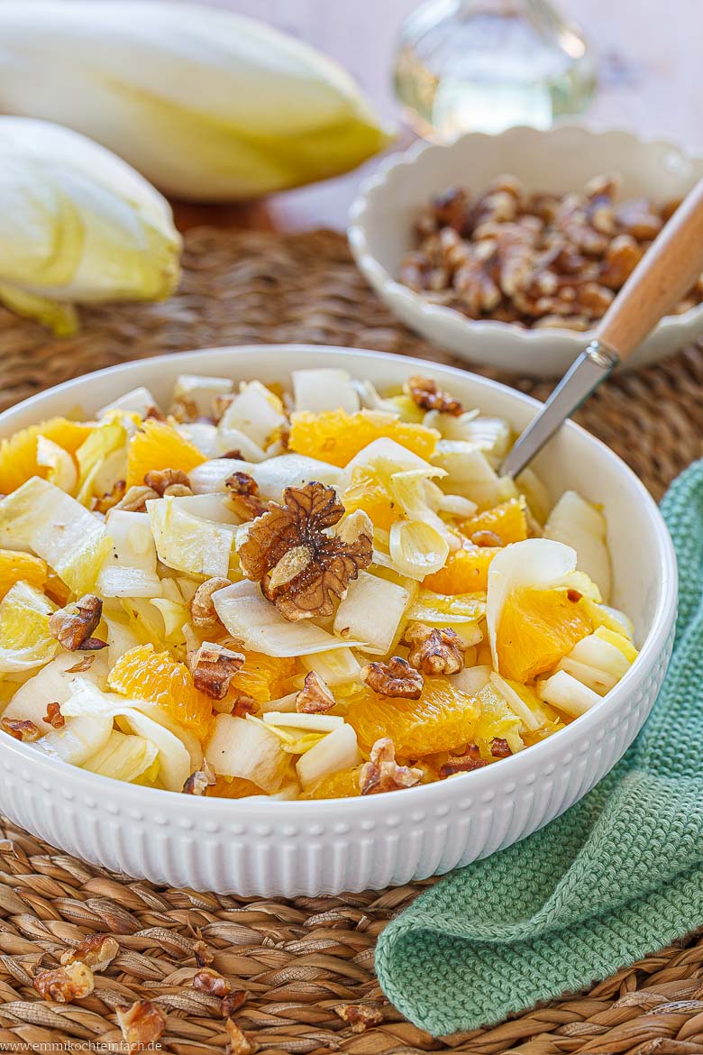 Einfacher Chicorée-Salat