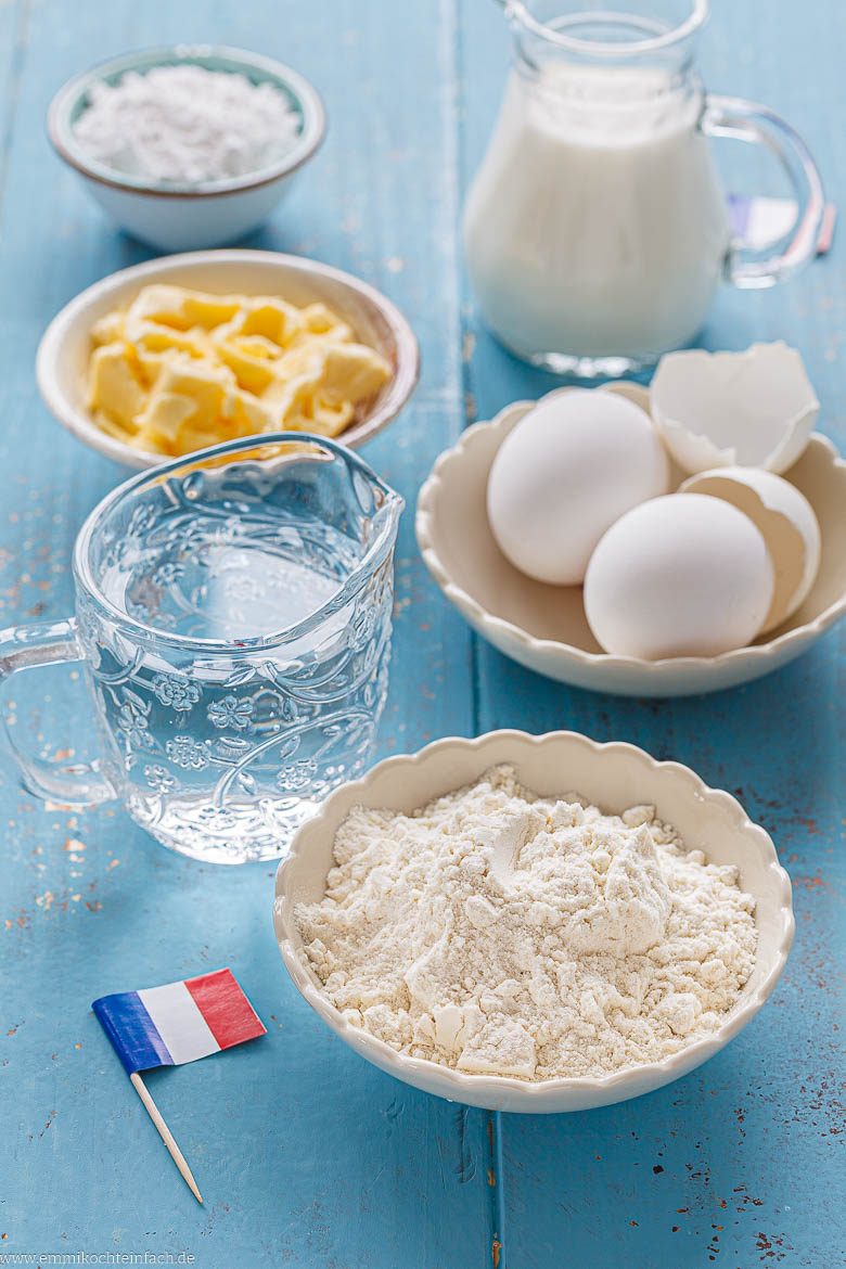 Zutaten für Crêpes