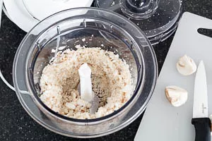 Champignons zerkleinern