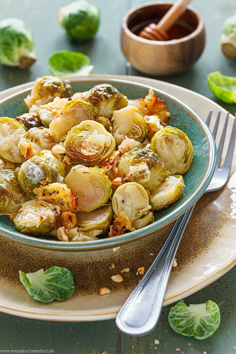 Gerösteter Rosenkohl mit Parmesan