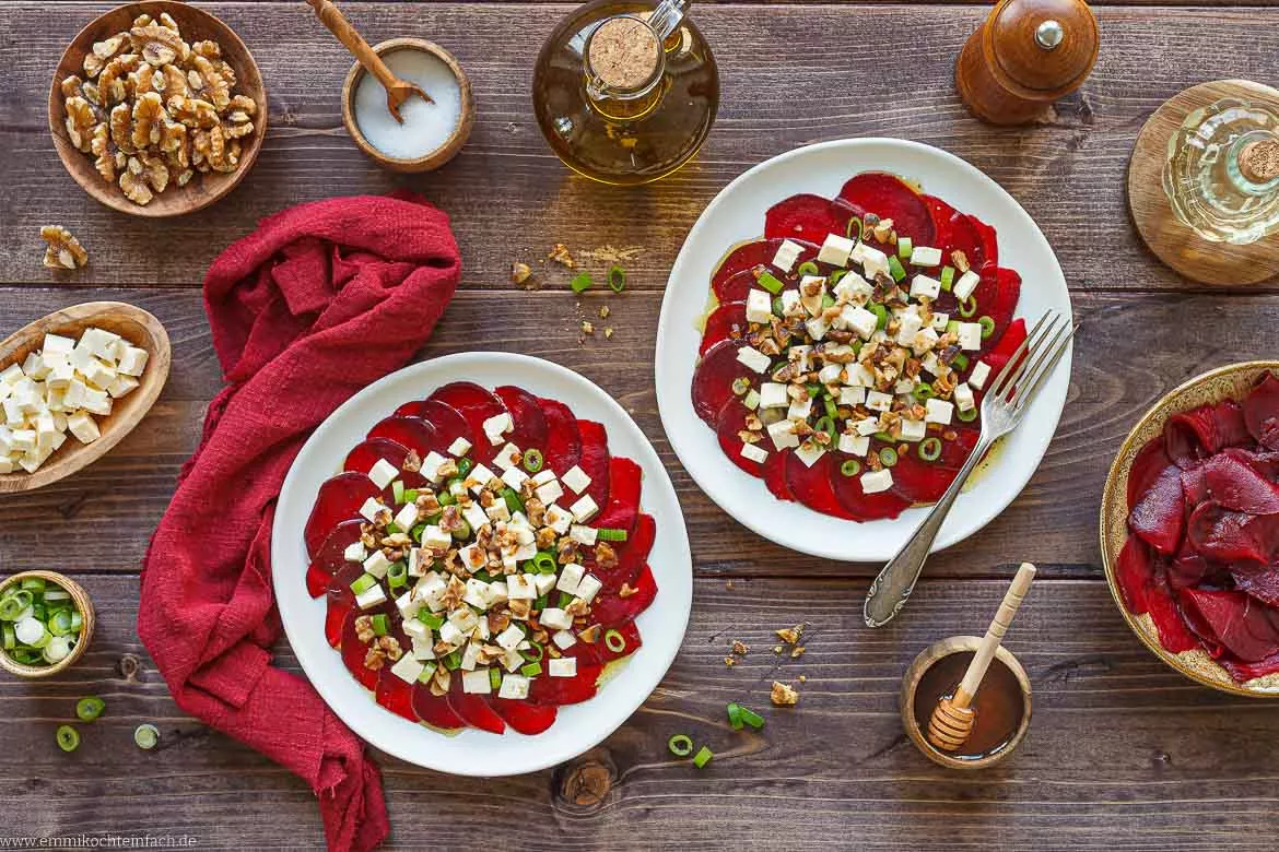Rezept für Rote Bete Carpaccio