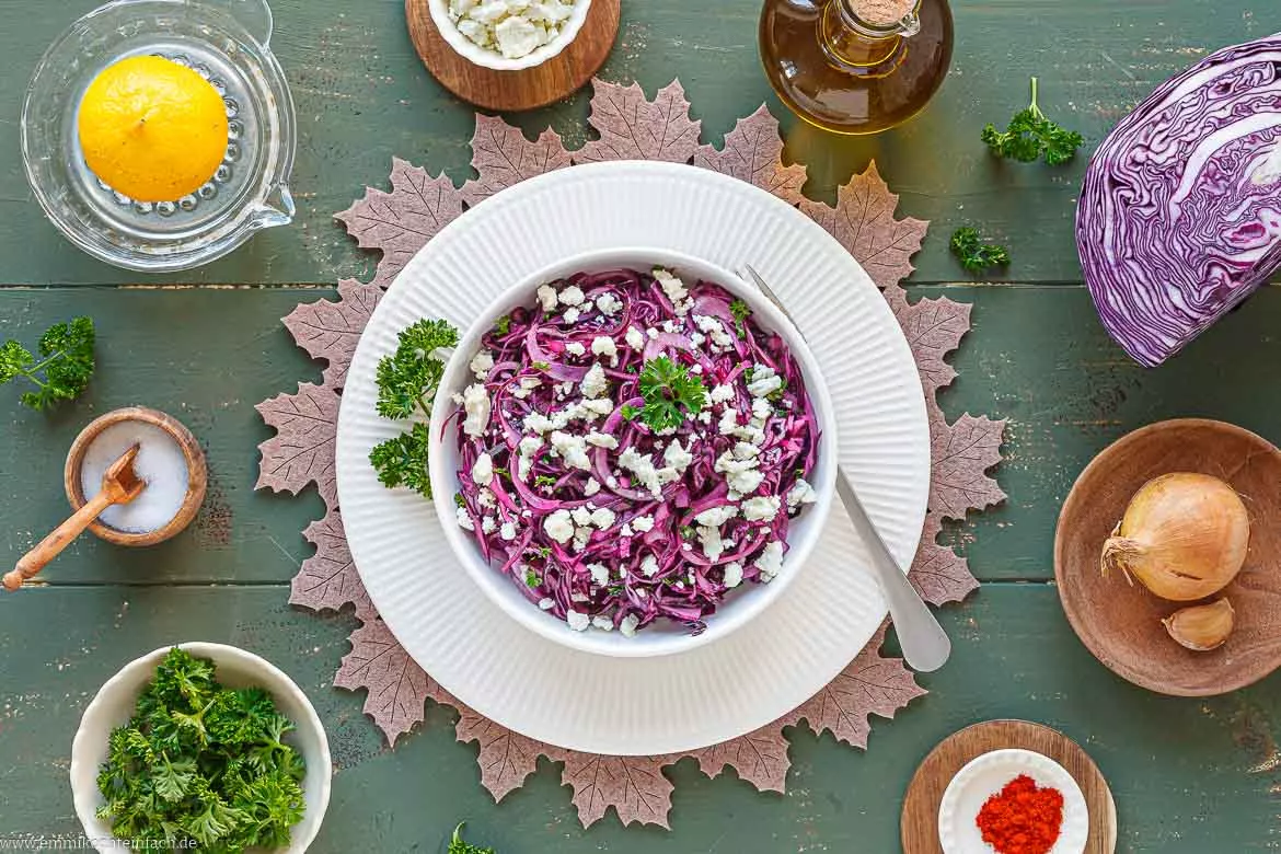 Rezept für Rotkohlsalat