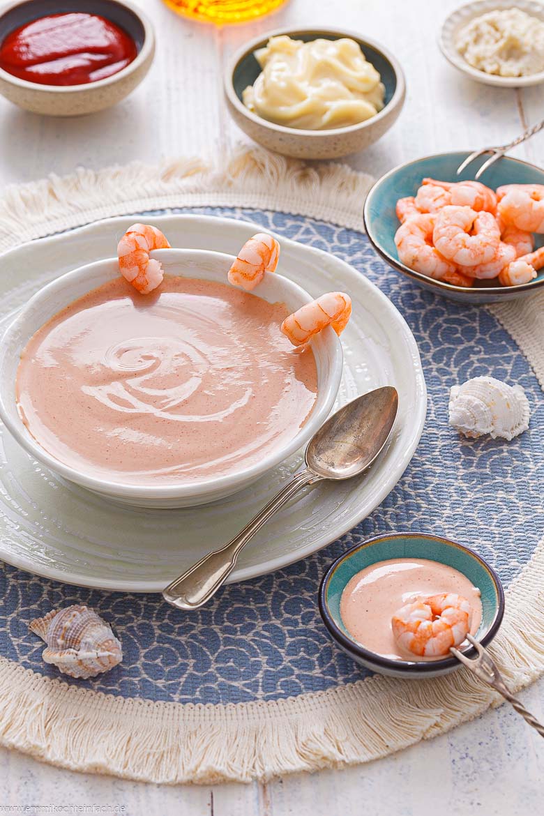 Würziger Dip aus Mayonnaise und Ketchup