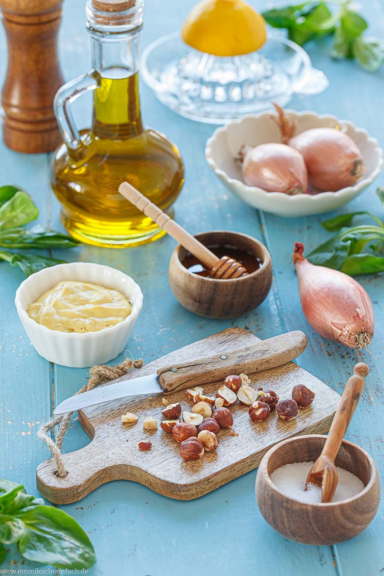 Zutaten für das Feldsalat-Dressing