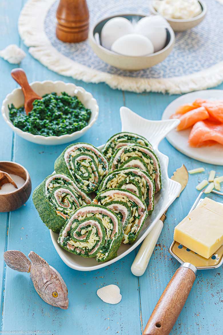 Lachsrolle mit Frischkäse