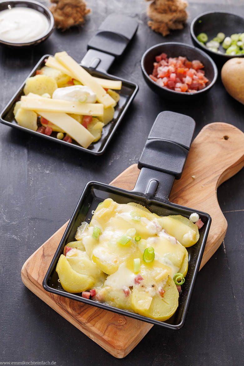 Raclette-Idee nach Flammkuchen-Style