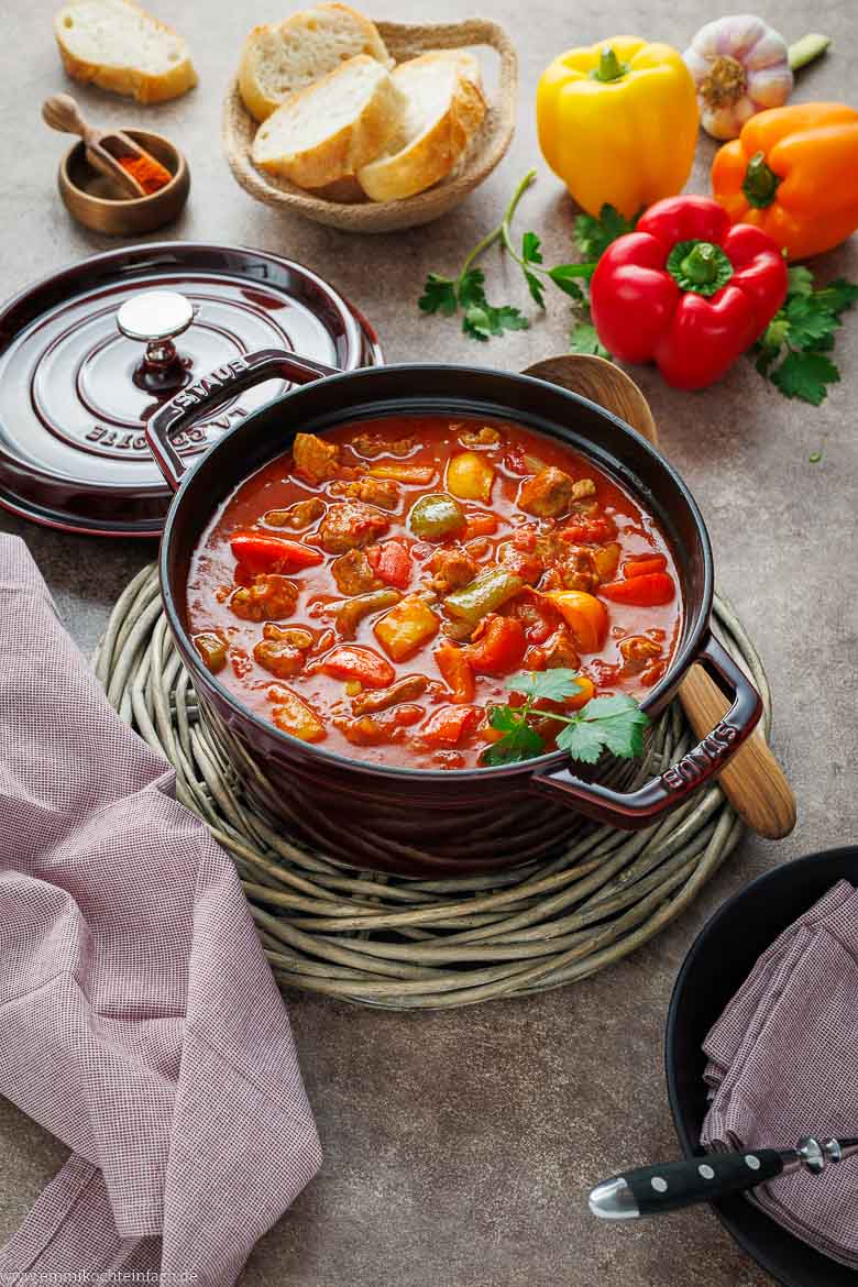 Zutaten für den Schaschlik-Eintopf