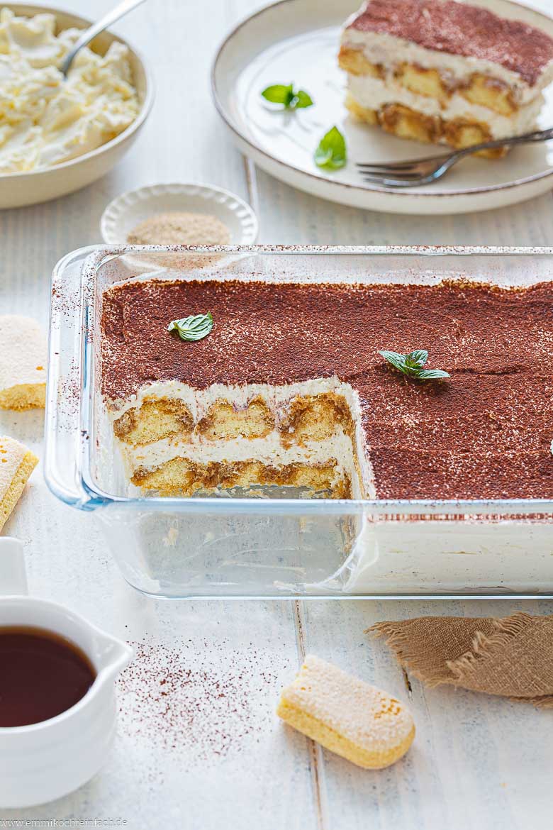 Tiramisu in der Auflaufform