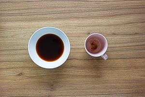 Kaffee kochen und auskühlen lassen