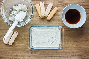 Mascarponeschicht auftragen