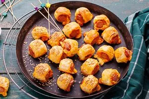 Fertig sind deine Würstchen im Schlafrock