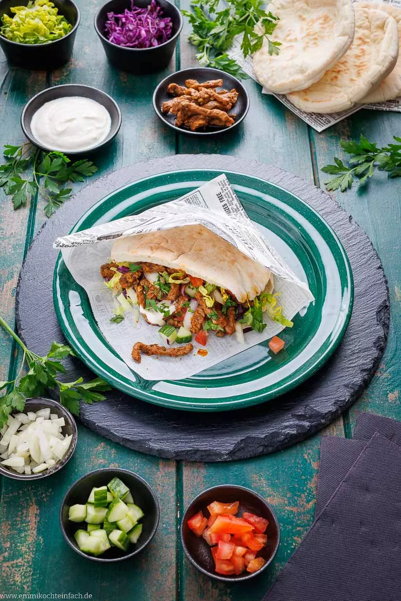 Zutaten zum Döner selber machen