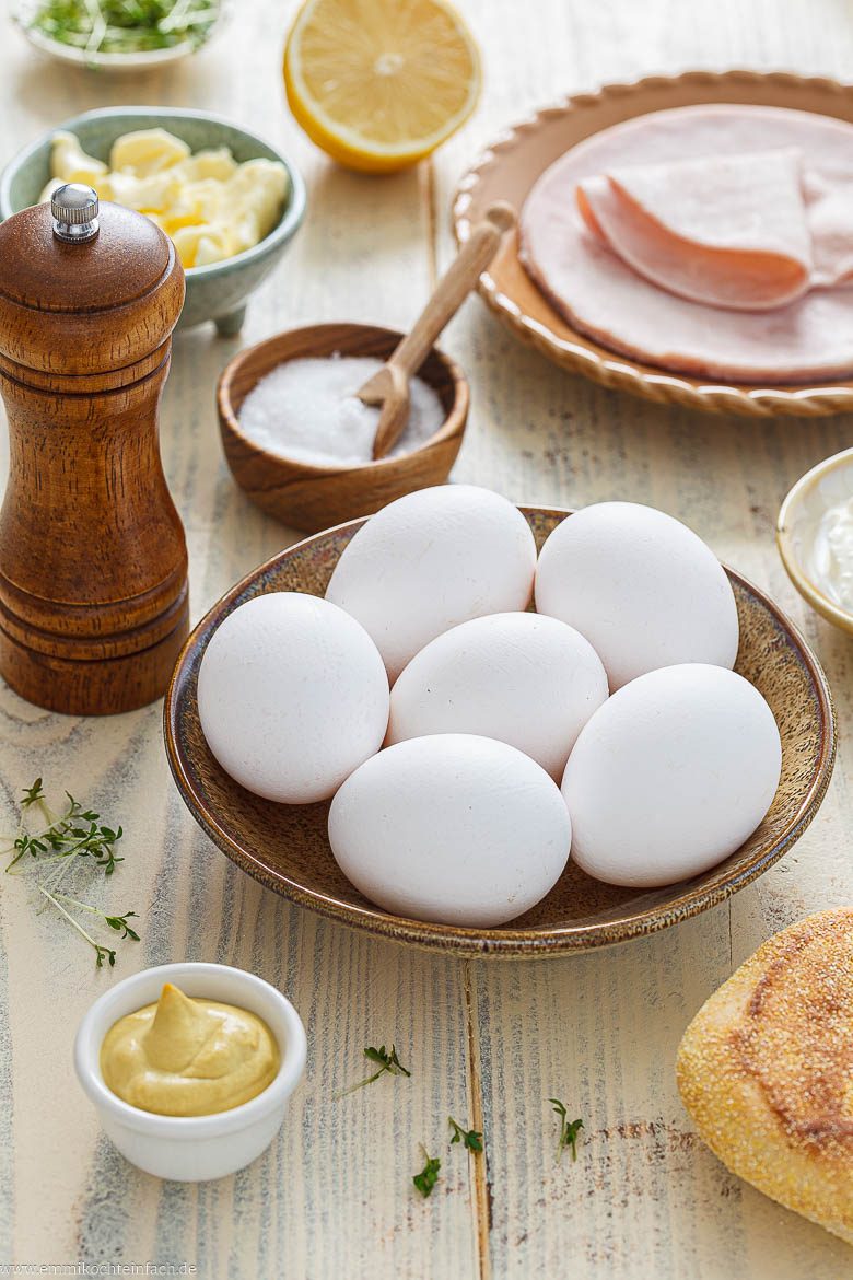Zutaten für Eggs Benedict