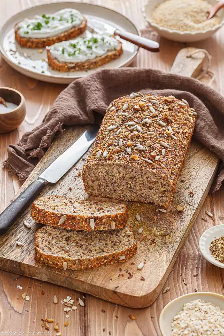 Eiweißbrot mit Quark