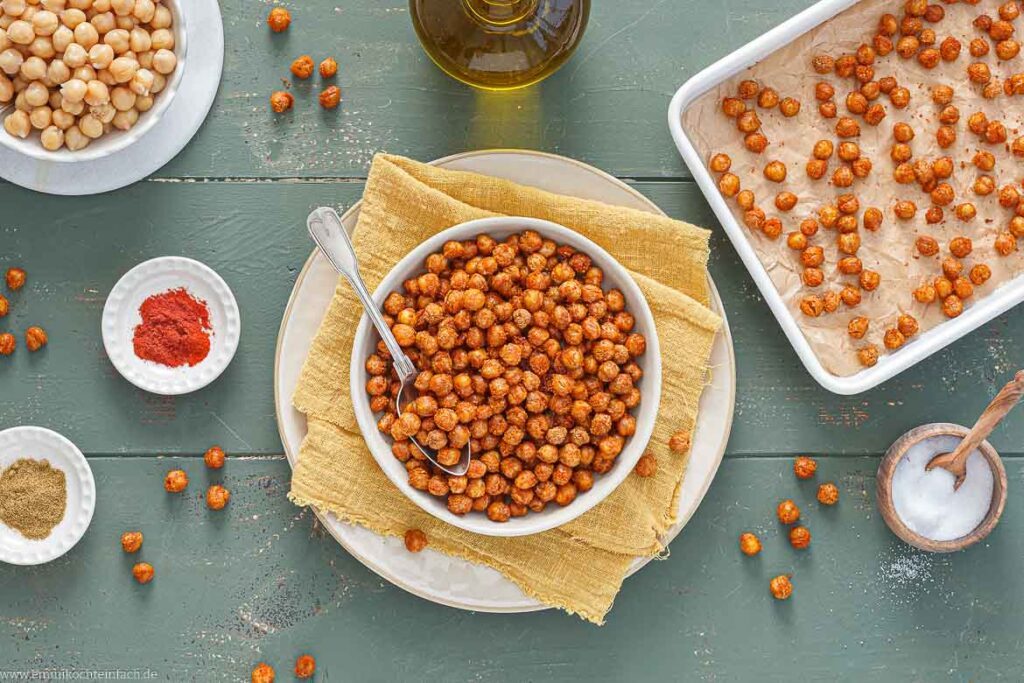Rezept für geröstete Kichererbsen