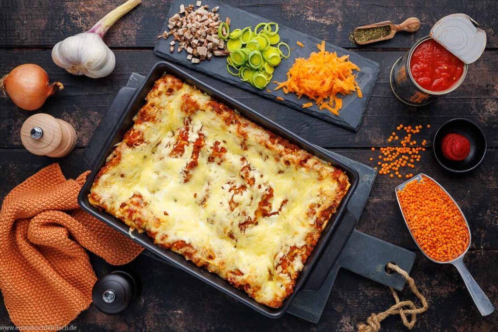Linsenlasagne-Rezept