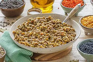 Fertig sind die gekochten Linsen!