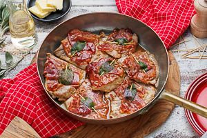 Fertig ist die Saltimbocca alla Romana!