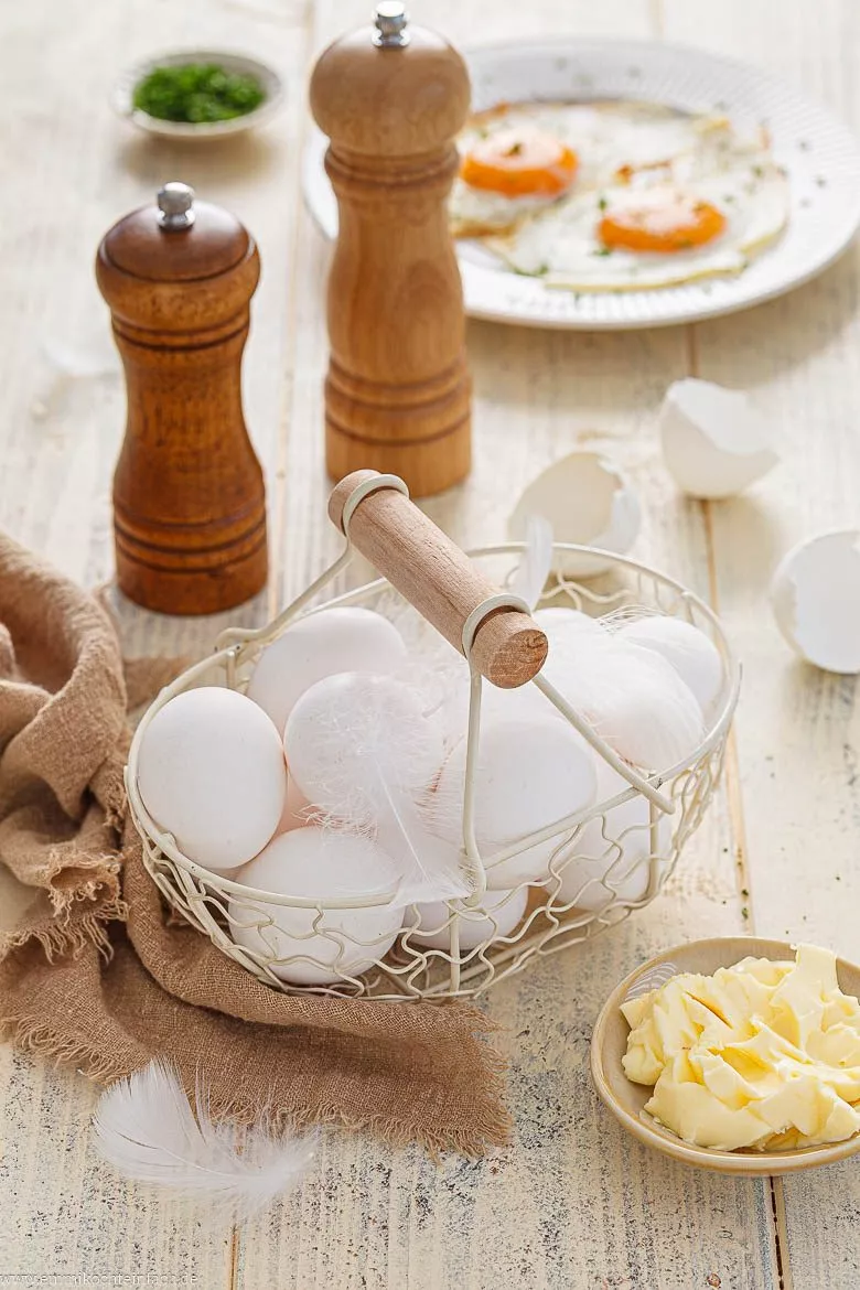 Zutaten f&uuml;r Spiegelei